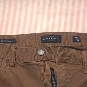 Men's 33×32 dark tan/brown pants